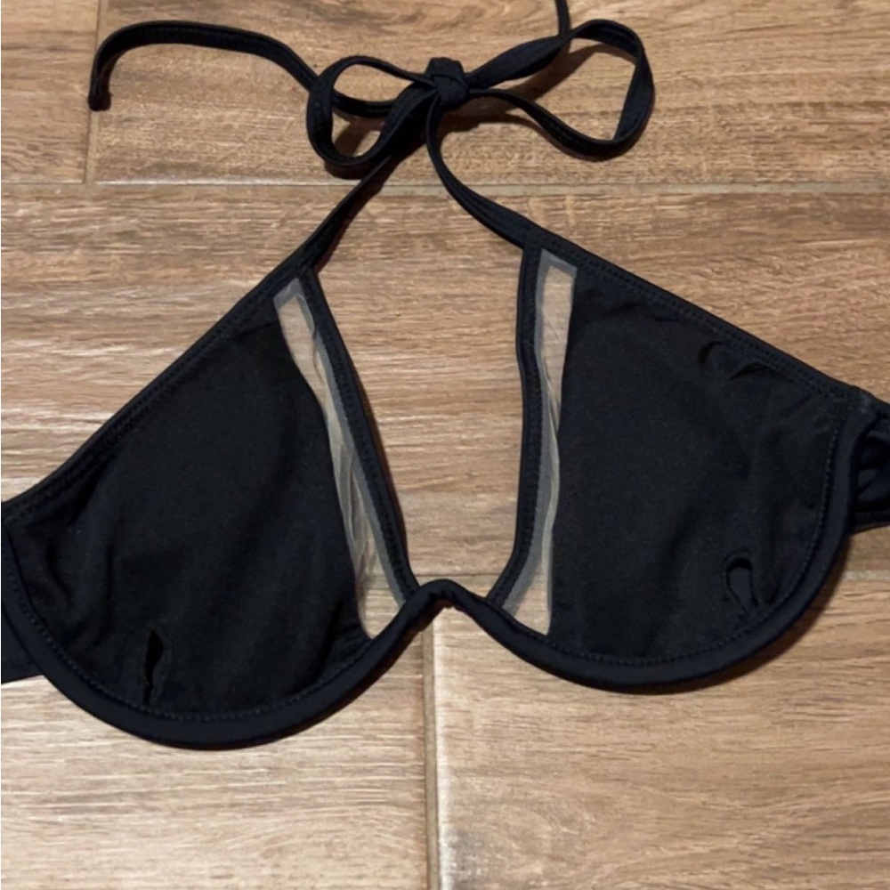 black tilly bikini top